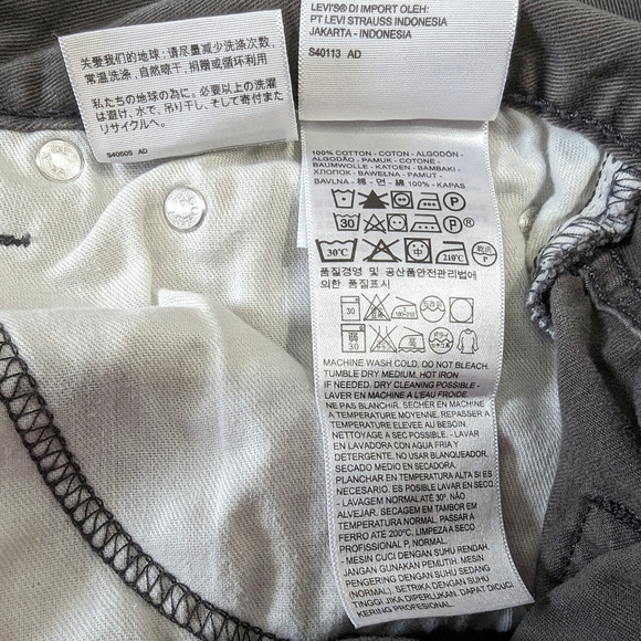 Levi's 514 Dark Gray Men's Jeans - Picture 4 of 5